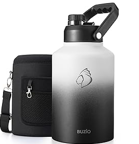 Buzio Rock Series One Gallon Jug with Spout Lid and Sleeve 3.8L