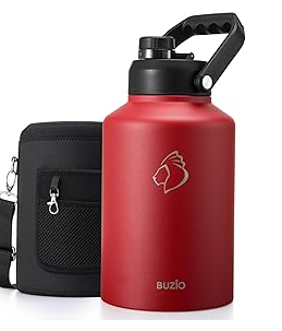 Buzio Rock Series One Gallon Jug with Spout Lid and Sleeve 3.8L