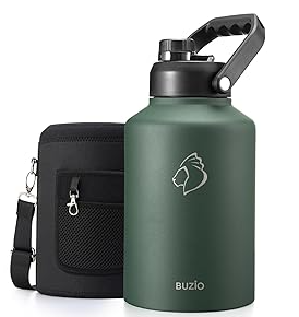 Buzio Rock Series One Gallon Jug with Spout Lid and Sleeve 3.8L