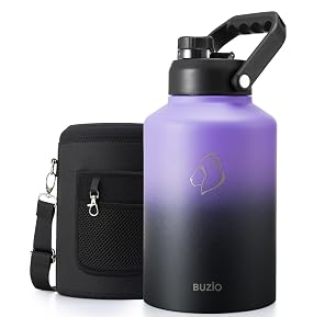 Buzio Rock Series One Gallon Jug with Spout Lid and Sleeve 3.8L